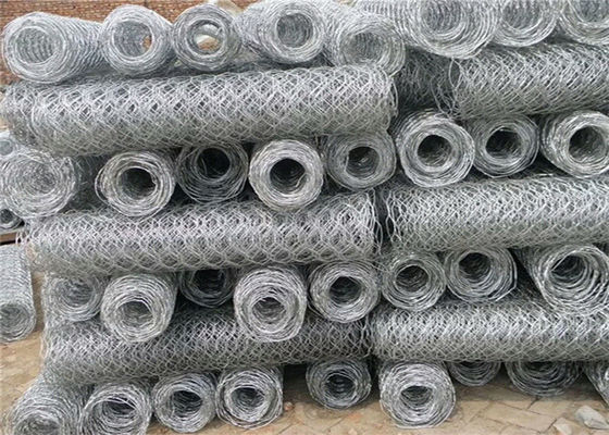 سلال صخرية مغلفة بالبلاستيك سلك دجاج شبكي مع ثقوب صغيرة