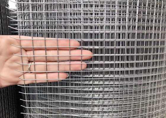 نسج عادي 2 × 2 سياج شبكة سلكية مجلفنة بطول 30 مترًا 1/4 بوصة