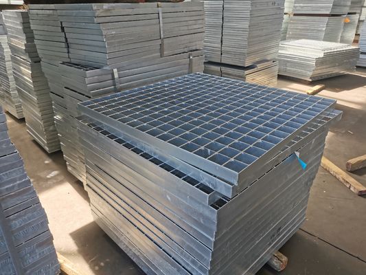 نوع مسطح 76 مم شبكة الصلب المجلفن تبديد الحرارة درج صريف معيار NAAMM