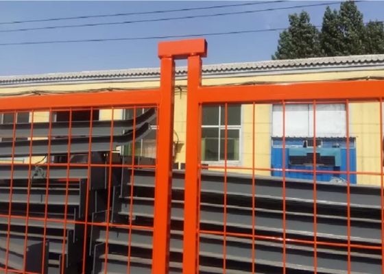 3.5mm سلك ضياء لوحات السياج المنقولة المعالجة حراريا سياج معدني مؤقت